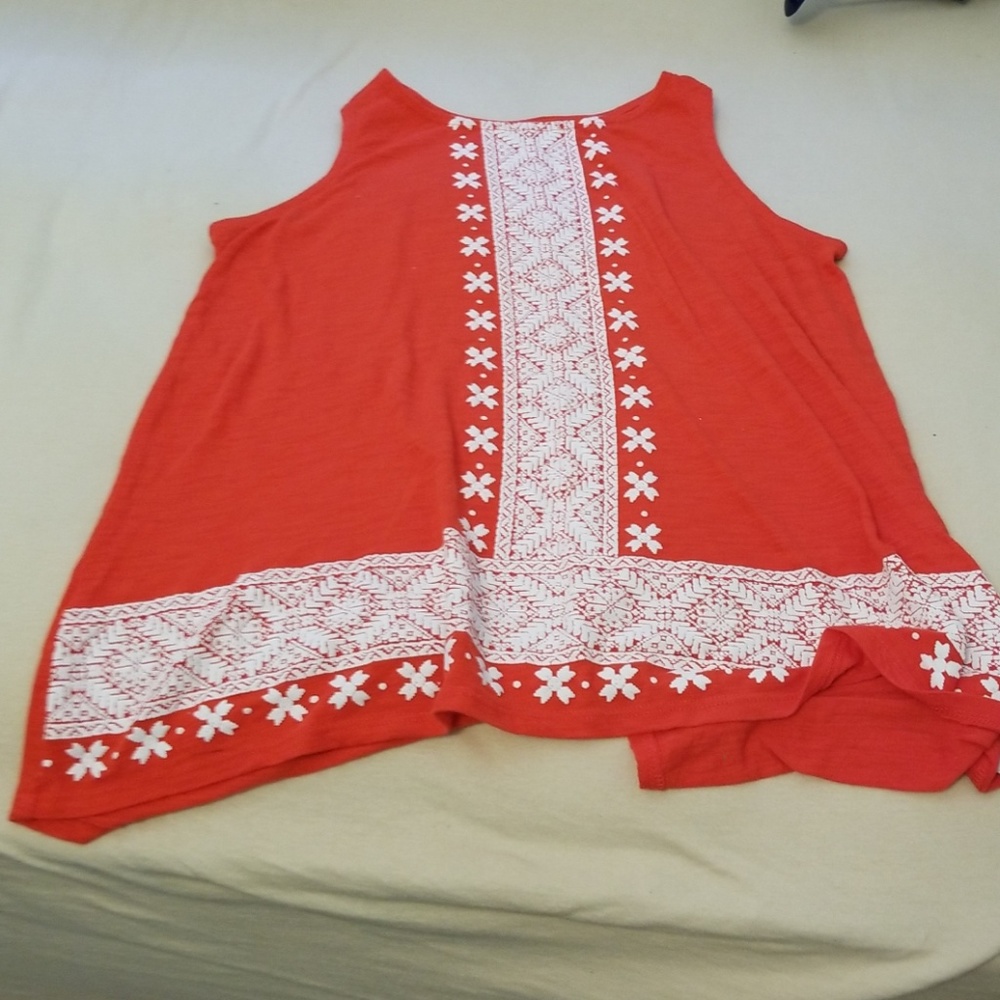 Red tank top